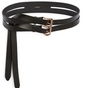 Zimmermann Black Double Buckle Belt